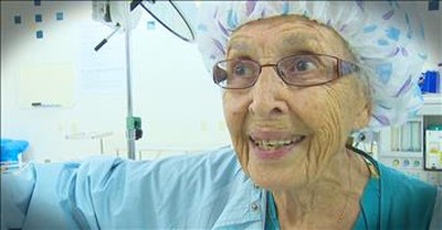 91-Year-Old Working Nurse Inspires With Incredible Story 