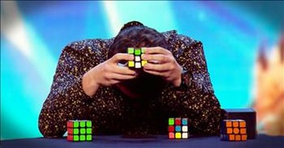 Blindfolded Man Solves 3 Rubiks Cubes And Stuns The Judges 