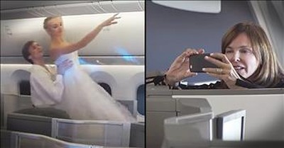 Ballet And Musical Performance Surprises Airplane Passengers 
