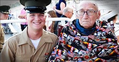 Vet With 2 Weeks Left To Live Sees Marine Grandson Graduate 