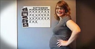 Woman Takes Picture Every Day Of Growing Pregnant Belly 
