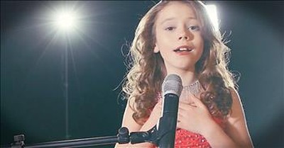 'Angel On My Shoulder' - Young Girl Sings Gospel Tune 