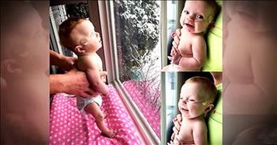 Baby Not Suppose To Live Sees Snow For The First Time  