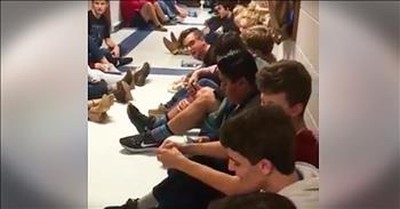 Students Sing 'Mary Did You Know' During Tornado 