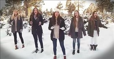 Sisters Perform 'Angels We Have Heard On High' In Snowy Forest 