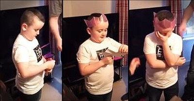 Little Boy Cries When He Becomes A Big Brother 