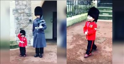 Royal Guard Breaks Tradition To Make A Little Boy's Birthday Wish Come True 