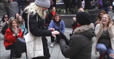 This 'Can't Stop the Feelin'' Flash Mob Proposal Will Have You Dancing Along 