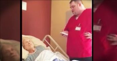 Hospice Worker Sings An Incredible Version Of How Great Thou Art To Comfort A Patient 