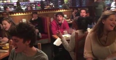 Choir Breaks Out With A Beautiful Message In Middle Of Restaurant  