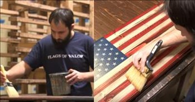 Veterans Create Beautiful American Flag Art As A Dedication To Those Who Serve 