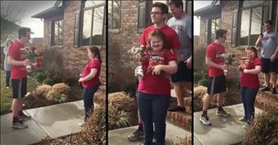 Adorably Cheesy Prom-posal Put The Biggest Smile On Everyone's Faces 