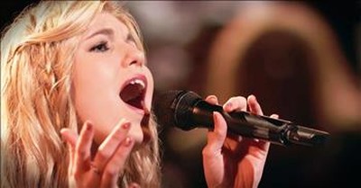 Young Woman Sings 'Up On The Mountain' Praise Song On TV 