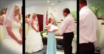 Groom Recites Special Vows To His New Daughter 