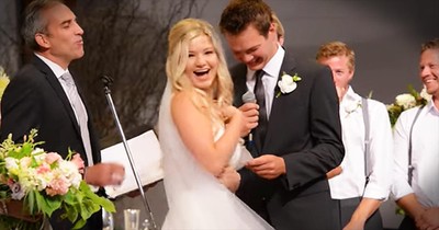 Groom Has Hilarious Flub While Reciting Vows At Wedding