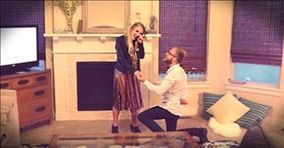 Husband Finally Proposes To Wife Of 10 Years  