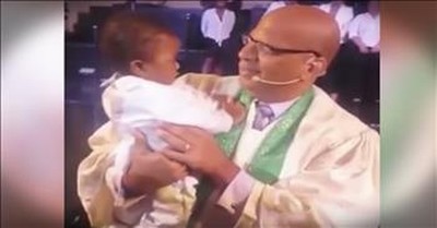Precious Toddler Claps Along With Preacher 