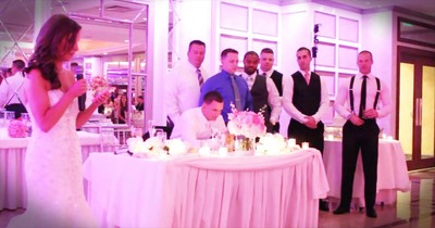 Bride's Toast Honors Bravery Of Police Officers