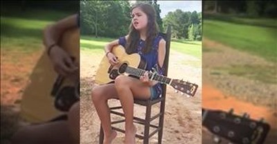 Young Girl Sings 'Go Rest High On That Mountain'  