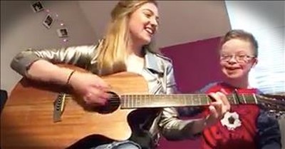 Girl Sings For Brother With Down Syndrome 