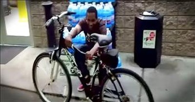Gas Station Attendant Receives New Bike 