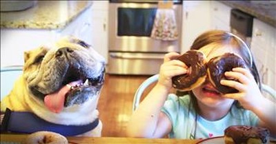 Bulldog And 4-Year-Old Are Best Friends 