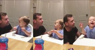 Baby Loves When Dad Beatboxes 