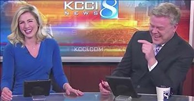 News Anchors Cannot Stop Laughing At Dog Honking Horn 