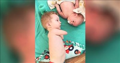 Boy With No Hands Cares For Baby Brother 