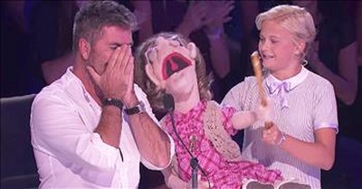 13-Year-Old Ventriloquist Performs Song For Simon 