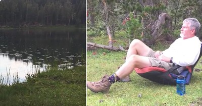 Water Bugs React To Man Shouting On Lake