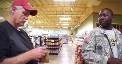 Strangers Pay For Veteran's Groceries 