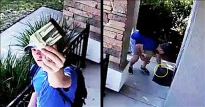 Surveillance Video Shows Teen Returning Lost $1500 