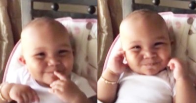 Baby's Laugh Sounds Like A Chipmunk