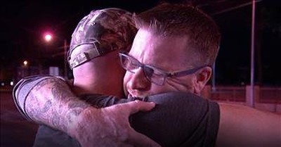 Man Reunites With Hero After Las Vegas Shootings 