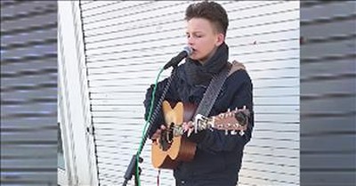Teenager Performs 'Hallelujah' On The Street 