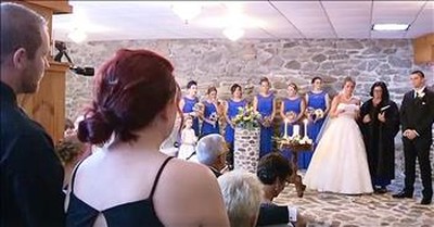 Bride Recites Vows To Fiance's Son 