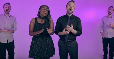 'O Holy Night' - Peter Hollens And Jamie Grace A Cappella