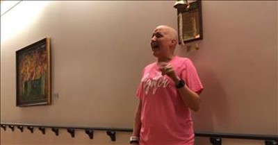 Woman Sings ‘Amazing Grace’ To Celebrate Beating Cancer 