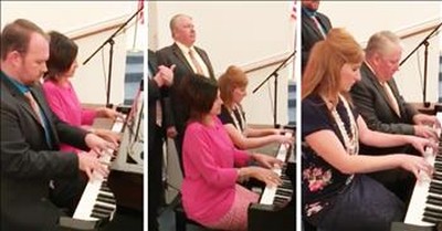 4 Church Pianists Perform Impromptu Hymn Medley 