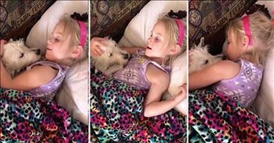 4-Year-Old Sings Puppy To Sleep 