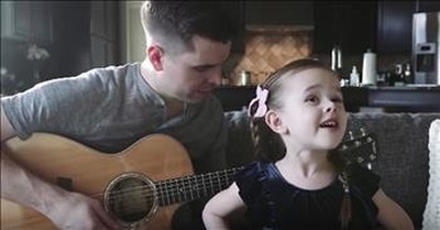 5-Year-Old Sings Duet Of 'Tomorrow' With Dad 