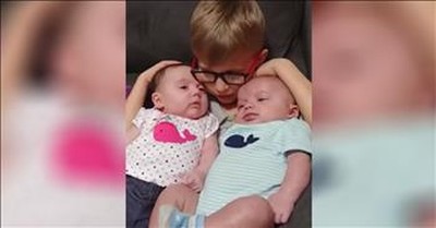 Big Brother Sings 'Twinkle Twinkle Little Star' To Siblings 