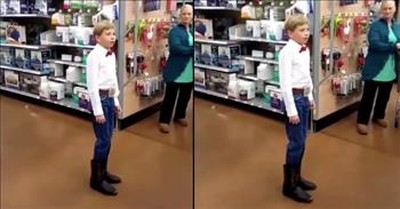 10-Year-Old Yodeler Sings In Walmart And Goes Viral 