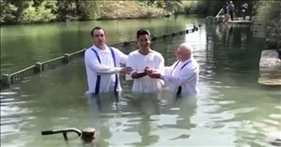 Celebrity Mario Lopez Gets Baptized In Jordan River 