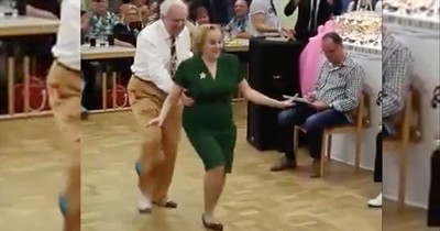 Elderly Couple Takes Dance Floor By Storm