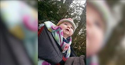 Baby Girl Hears Birds Singing For The First Time 