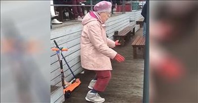 Grooving Granny's Dance Moves Go Viral 