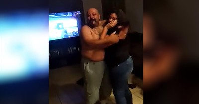 Dad Flips Out Over Pregnancy Announcement