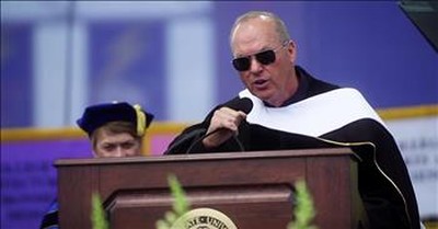 Michael Keaton Gives 2 Words Of Wisdom To Graduates 